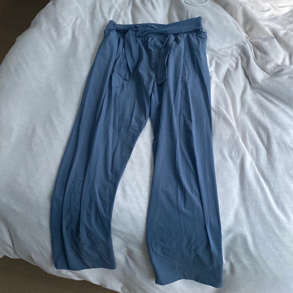 ADAY Easy Days Dusty Blue Wide-Leg Lounge Trousers